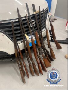 Firearms among items recovered in vehicle stops
